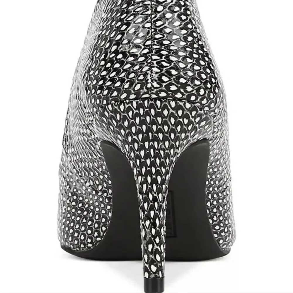 Alfani Women's Step 'N Flex Jeules Pumps, Black/White Snake Size 10M